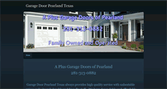 Desktop Screenshot of garagedoorpearlandtexas.net